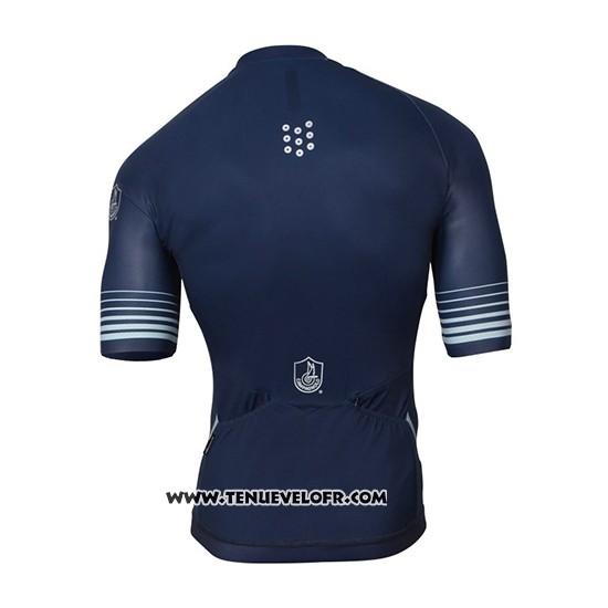 2018 Maillot Ciclismo Campagnolo Platino Fonce Bleu Manches Courtes et Cuissard